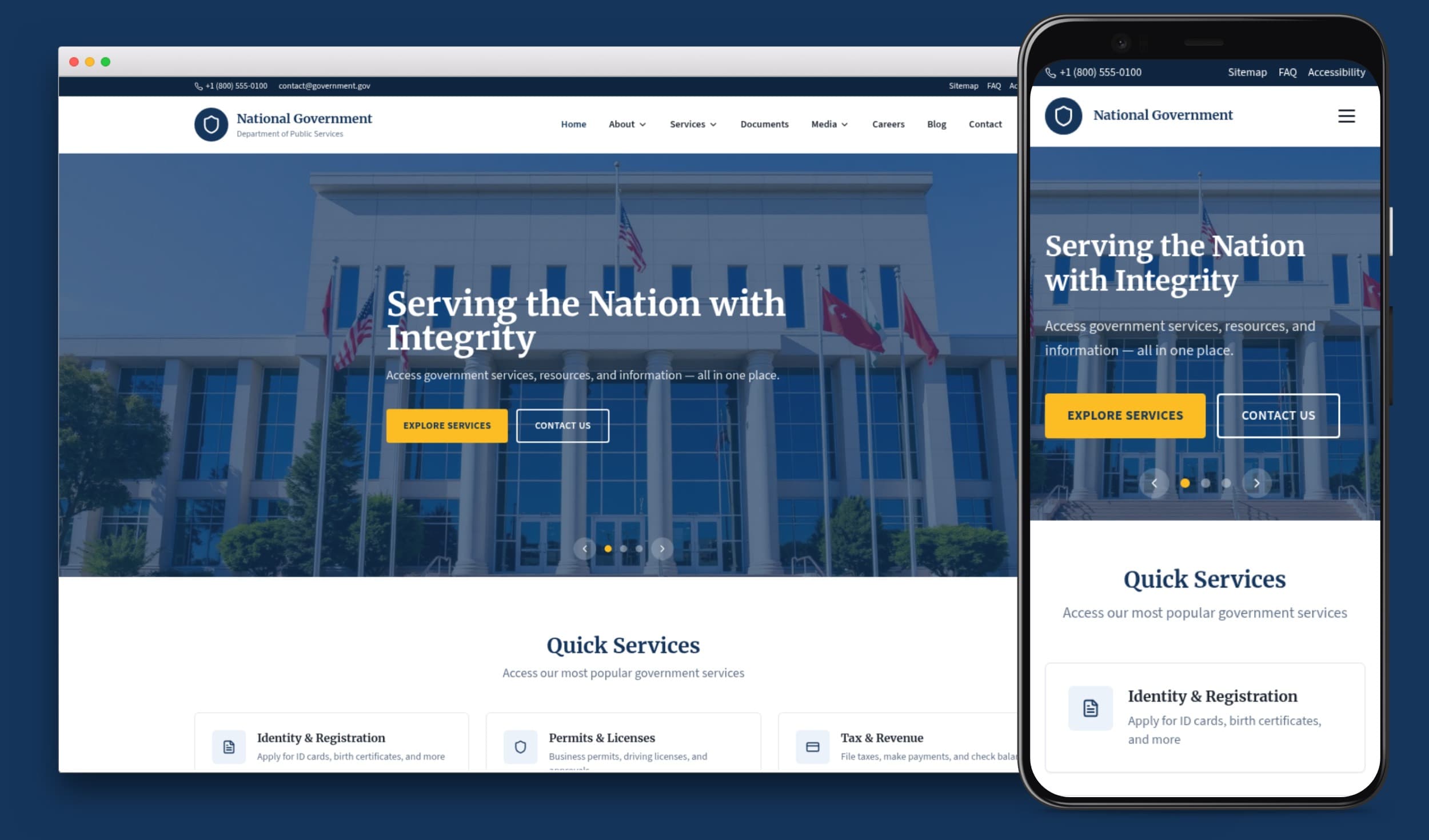 Government Website Template
